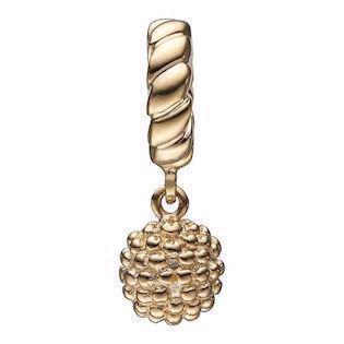 Christina Collect Gold Plated Growth Hanging Rustic Ball, modell 623-G124